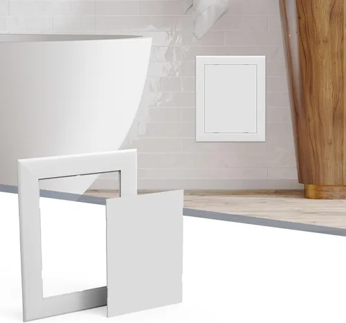 Flamorrow Panel de acceso para paneles de yeso, puerta de acceso de fontanería, cubierta de orificio de pared autoadhesiva de 5 x 7 pulgadas para