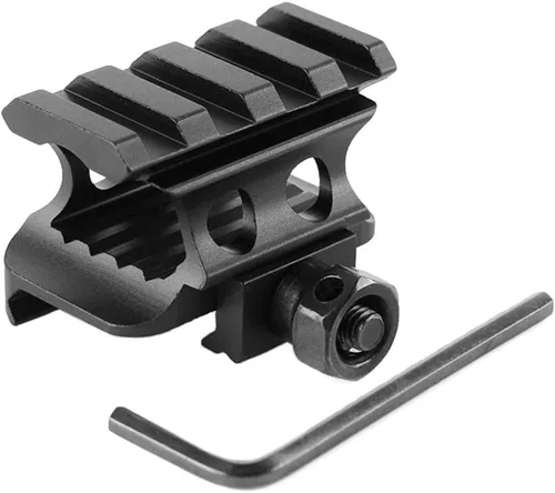 ACEXIER Carril P.ICA-tinny de 0.787 in con 4 ranuras de aleación de aluminio adaptador soporte soporte de base elevadora para caza accesorios de