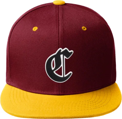 Miniatura 1303 de Daxton Gorra clásica con visera de billete plano con letras del alfabeto inglés antiguo de la A a la Z