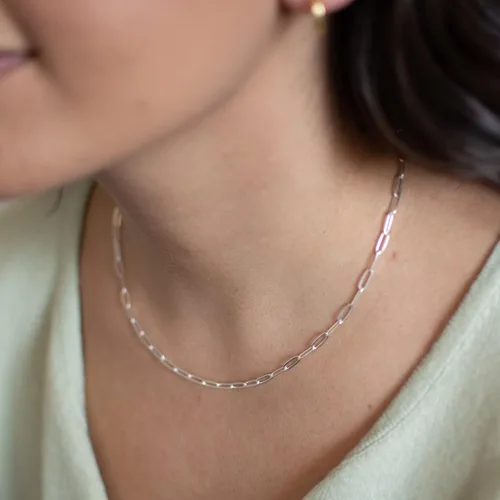 Miniatura 4 de CHESKY - Gargantilla de oro para mujer, chapado en plataoro de 14 quilates, gargantilla de cuentas satélite, delgada, de moda, collares de clip