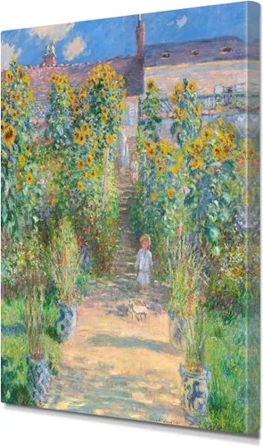 Miniatura 118 de IPIC - Reproducción artística de los lirios de agua de Claude Monet 1906, impresiones giclée coinciden con el marco dorado clásico, arte de pared