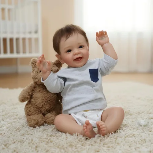 Miniatura 9 de Pinky Reborn Muñecas de bebé renacidas realistas Muñecas de bebé recién nacidas de 50.8 cm estilo niña recién nacida aspecto real lindo suave muñeca