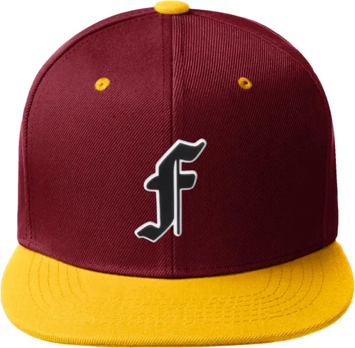 Miniatura 1271 de Daxton Gorra clásica con visera de billete plano con letras del alfabeto inglés antiguo de la A a la Z