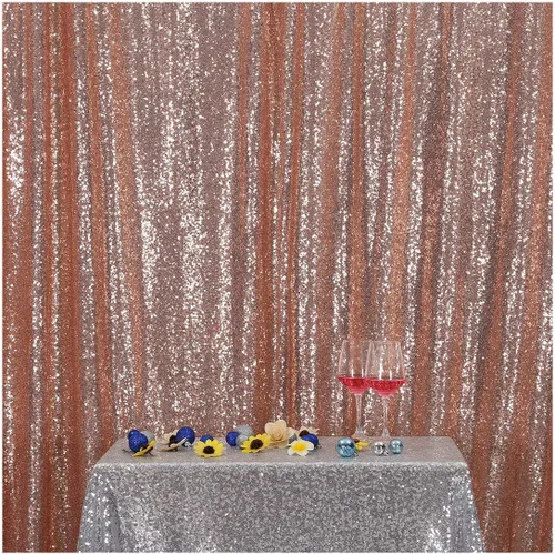 Miniatura 89 de Poise3EHome Cortina de Fondo de Lentejuelas Azul Bebé, Cortina de Fondo de Fotografía de Lentejuelas de 8 pies x 10 pies para Decoración de Fiestas
