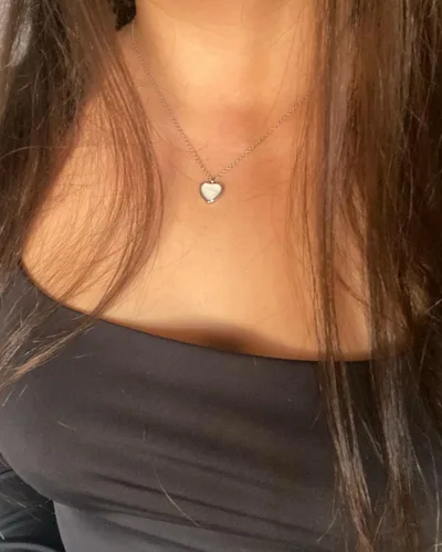 Miniatura 6 de SmileBelle Moonstone Necklace Heart Necklace for Women New Beginning Gifts for Her, Natural Stone Pendant Necklace for Teens, White Necklace as Cute
