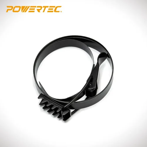 Miniatura 2 de POWERTEC 71735 Abrazadera de banda de 19-1/8 pulgadas para colector de polvo, se adapta a JET, Grizzly, Shop Fox, Wen, Harbor Freight y POWERTEC