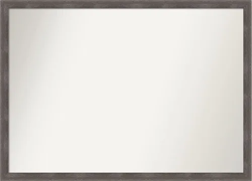 Miniatura 173 de Amanti Art Espejo personalizado, espejo de baño gris plomo a rayas, espejo de pared o espejo de tocador de baño sobre el fregadero