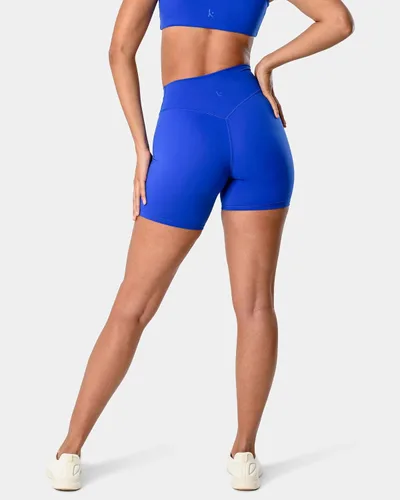 Miniatura 3 de Kamo Fitness Serenity - Pantalones cortos de cintura alta, entrepierna de 6 pulgadas, sin costura frontal, aptos para muslos, con costuras en V