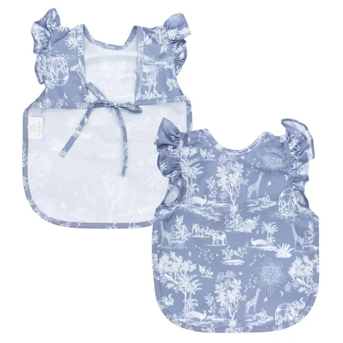 Miniatura 12 de BapronBaby Flutter Boho Floral Bapron – Babero más seguro sin lazo para el cuello para bebés y niños pequeños – Suave impermeable resistente a
