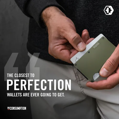 Miniatura 25 de Ridge - Cartera para hombre – Cartera compacta minimalista delgada y portatarjetas, billetera con bolsillo frontal protegido RFID para hombres
