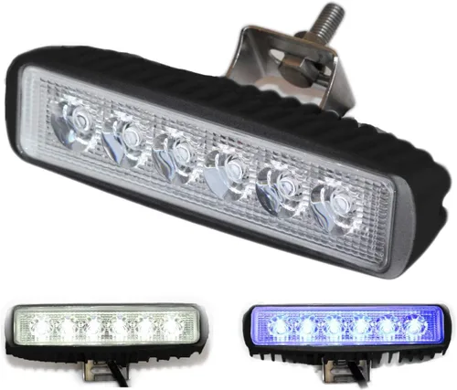 Wave One Marine Luz LED de dos colores para barco, esparcidor de cubierta con haz de inundación, hardware y soporte de acero inoxidable IP68