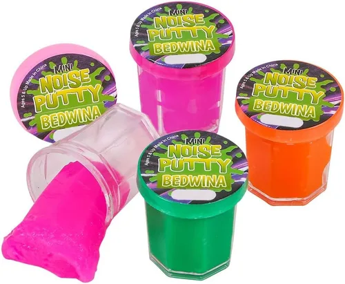 Miniatura 2 de Mini masilla de ruido – (paquete de 48) slime para fiestas de lodos para niños de todas las edades, niños y niñas, masilla de ruido tonto de neón a