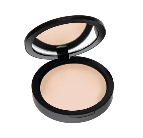 Mineral Dual Powder - Base mineral prensada 4 en 1 con SPF 15 para un brillo impecable, sin aceite, sin talco, sin gluten, 0.45 onzas (carpa -