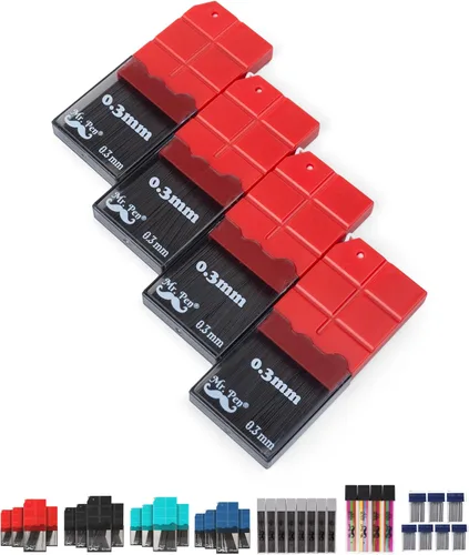 Miniatura 11 de Mr. Pen - Recambios de plomo de 0.020 in para lápices mecánicos, 600 piezas (150 por tubo) Negro, plomo de grafito 2B, repuestos de lápiz mecánico
