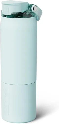 Miniatura 35 de BrüMate Rise - Botella de agua de 18 onzas con popote de silicona cubierto Botella de agua para niños aislada 100% a prueba de fugas Base apta