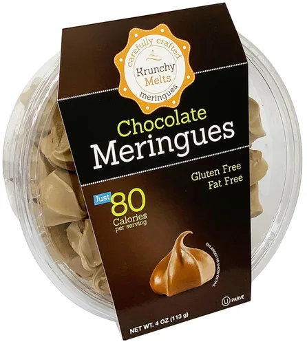 Miniatura 21 de Krunchy Melts Galletas originales de merengue Sabor vainilla de Halloween Solo 90 calorías por porción Sin grasa, sin gluten, sin lácteos