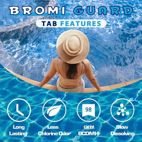 Miniatura 4 de Tabletas de Bromo para SPA Bañera de Hidromasaje 1lb 50LB Tabletas Bromantes Refuerzo Elimina Bacterias Algas Sensación de Agua Suave Sin Olor a