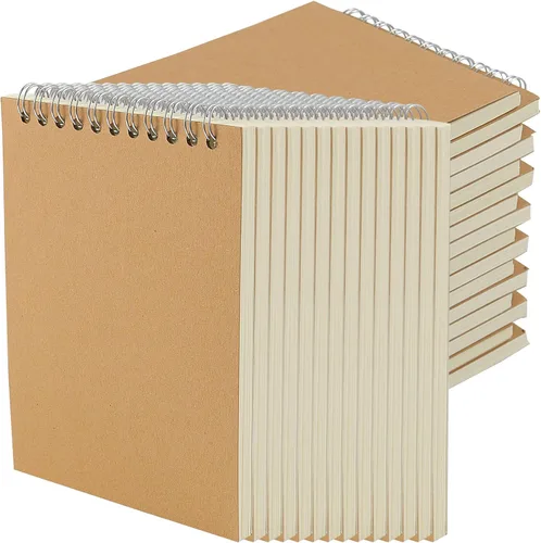 JOIKIT Paquete de 30 cuadernos de bocetos en espiral A6, bloc de dibujo encuadernado en espiral de 4 x 6 pulgadas, pequeños blocs de esteno en