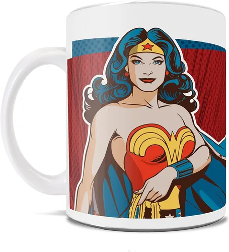 Miniatura 4 de Trend Setters Wonder Woman – Mamá – Con licencia oficial – Taza de cerámica blanca de 11 oz – Perfecto para regalar o coleccionar WMUG800