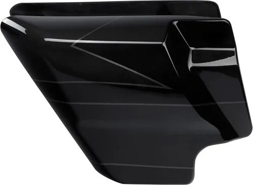HR3 Cubiertas laterales de color pizarra oscura/Arctic Black Touring compatibles con CVO Street Glide FLHXSE 2017 Caramelo pizarra oscura/negro