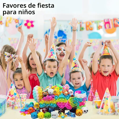 Miniatura 7 de Pebatoor 128 piezas de recuerdos de fiesta para niños de 4 a 8 años, juguetes para ansiedad a granel, rellenos de bolsas de golosinas de piñata