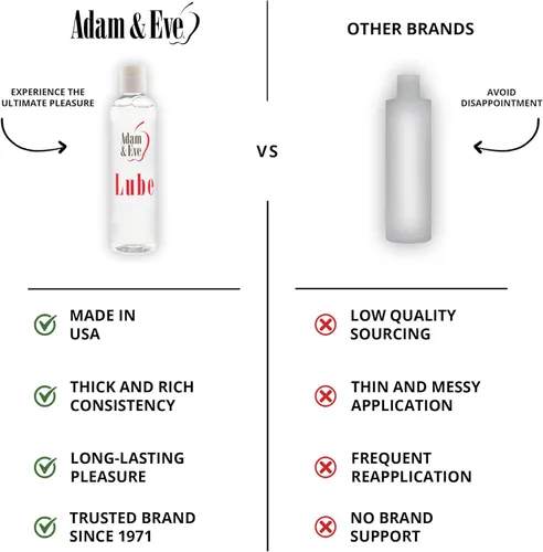 Miniatura 4 de Adam & Eve Lubricante a base de agua, lubricante personal, lubricante de larga duración no pegajoso y sin manchas para hombres, regalos para mujeres