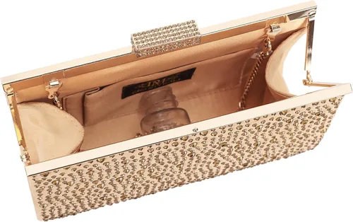 Miniatura 6 de DEXMAY Crystal Clutch Purse for Women Rhinestone Frame Clutch Handbag for Party