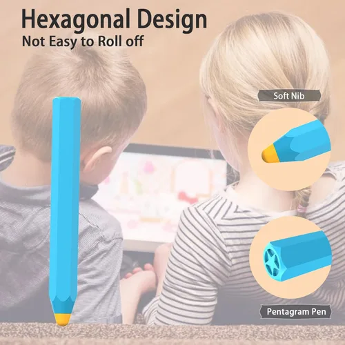 Miniatura 5 de Kenkor Lápiz táctil para niños, universal, compatible con iPad/iPhone/Android/Samsung/Kindle/Microsoft/Tablet, color azul