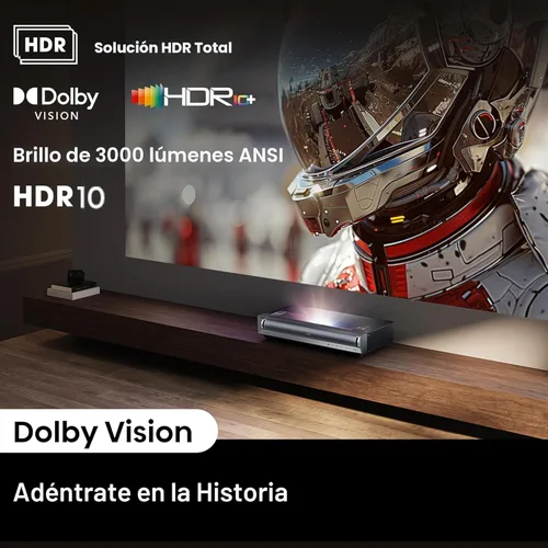 Miniatura 15 de Hisense PX3-PRO Proyector láser triple de proyección ultracorta, 4K UHD, 80” – 150”, 3,000 lúmenes, contraste 3000:1, Dolby Vision y Atmos, IMAX