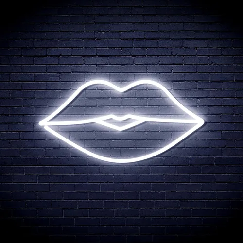 Miniatura 12 de AdvPro Lips Kiss Girl Room Flex Silicone LED Neon Sign - Azul - st16s32-fnu0048-b