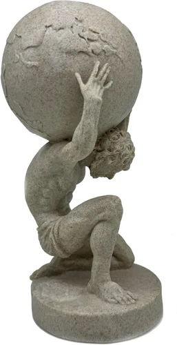 Miniatura 6 de FUNSXBUG Estatua de Dios griego grande de 11 pulgadas, escultura coleccionable de Atlas Holding World, decoración del hogar, sala de estar