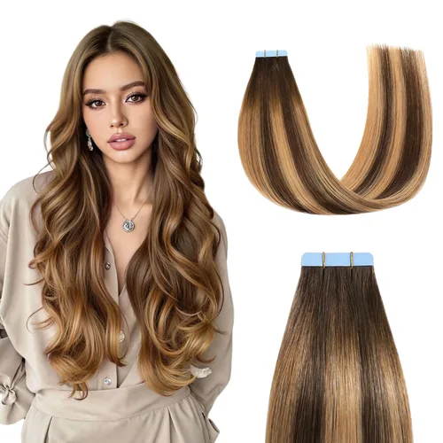 Miniatura 7 de Sunya Extensiones de cabello humano con punta en I Tip, 1.76 oz, 50 mechones por paquete, extensiones de cabello con queratina previamente unidas