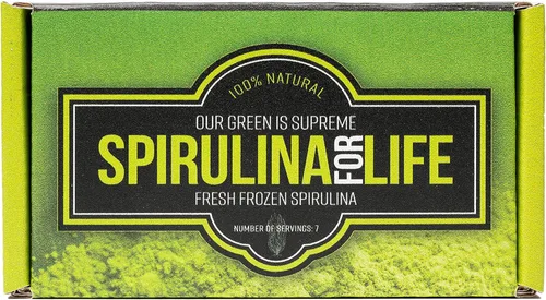 Spirulina 7 Stick Pack 7 Day Supply Spirulina Live Flash congelada 100% pura cultivada en agua alcalina cultivada, cosechada y congelada en los