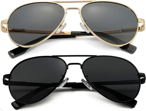 Miniatura 35 de Gafas de sol polarizadas de aviador pequeñas para niñas y niños de 4 a 16 años