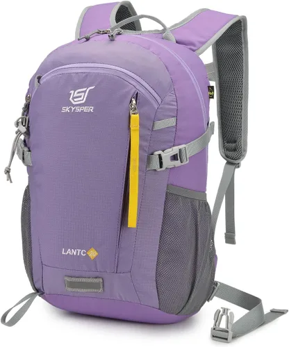 Miniatura 17 de SKYSPER Mochila pequeña para senderismo, 20L, mochila ligera de viaje para senderismo y día a día para mujeres y hombres Lantc20-celadongreen