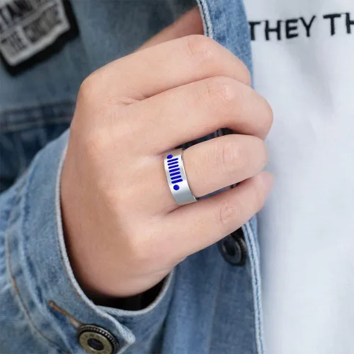 Miniatura 4 de Anillo JeepGrill con nombre personalizado para hombres y mujeres, unisex, anillo de pareja, regalo de joyería personalizado para niña