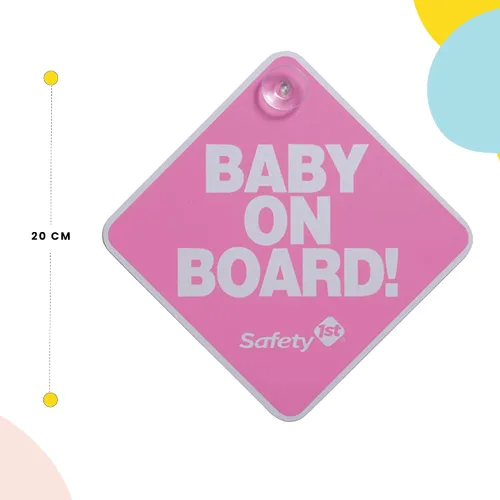 Miniatura 2 de Safety 1st Señal de bebé a bordo, rosa