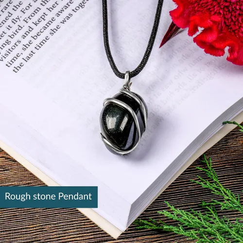 Miniatura 20 de PYOR Collar con colgante curativo de Reiki de cristal, gemas de buena suerte, prosperidad, riqueza, piedras preciosas naturales, collares de buena