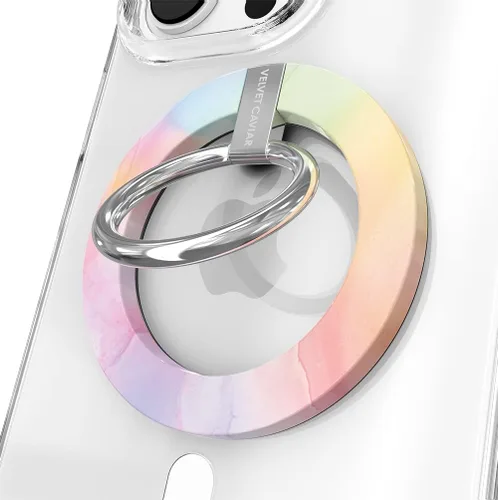 VELVET CAVIAR Compatible con MagSafe Phone Grip – Soporte de anillo magnético con soporte ajustable – Accesorios MagSafe removibles para iPhone 16,