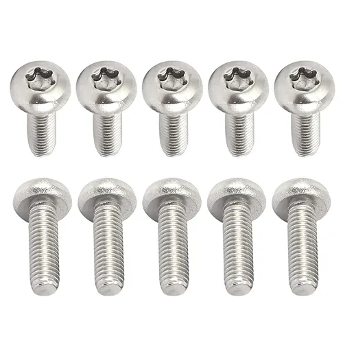 Miniatura 33 de DTGN Tornillos Torx de cabeza plana M1.0.236x0.118 in (DXL), paquete de 20, buenos para maquinaria, sujetadores de seguridad Torx de acero