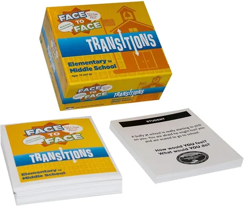 Miniatura 2 de Juego de cartas para niños de transiciones cara a cara (edición de primaria a secundaria) - Desarrollo de comunicación para transiciones importantes