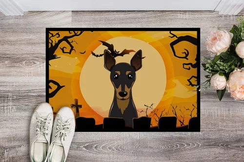 Miniatura 2 de Caroline's Treasures BB1798MAT - Felpudo de Halloween con pin mínimo de 18 x 27 pulgadas, para interiores y exteriores, para entrada