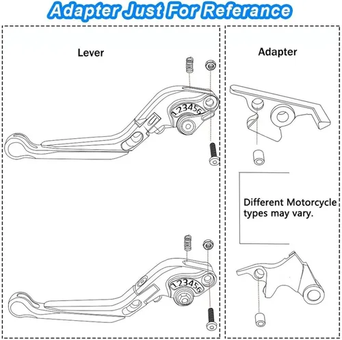 Miniatura 4 de Para Yamaha FZ8 FZ-8 FAZER 2011-2015 Palancas de freno de embrague de aluminio manija plegable ajustable piezas de accesorios de motocicleta (C1)