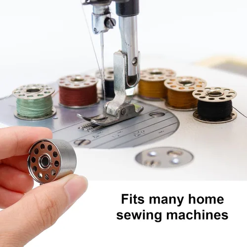 Miniatura 4 de Bobinas de metal para máquina de coser, bobinas de coser universales, compatibles con Singer, Brother, Janome, Bernina, etc. Tamaño de clase 15