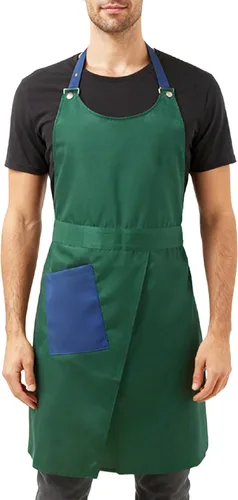 Miniatura 11 de Tanto hombres como mujeres chefs pueden utilizar delantales de bolsillo, adecuados para cocinar en la cocina, hornear, pintar, cuello redondo