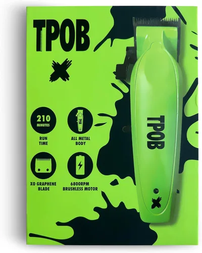 Miniatura 3 de TPOB X Digital - Cortapelos profesional de metal sin escobillas de 6800 rpm para hombres, combinación XO con cuchilla de desvanecimiento/cónica