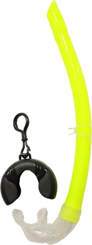 Scuba Choice Silicone Roll-up Nautilus Snorkel with Storage Case, Compact 15" Flexible Snorkel, 3-1/2" Container, Easy to Pack & Store, Includes