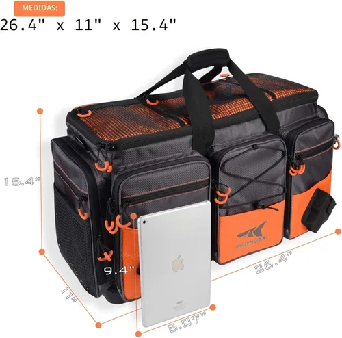 Miniatura 5 de KastKing Bolsas de equipo de pesca y aparejos - Bolsas de pesca resistentes al agua salada - Bolsas de almacenamiento de aparejos de pesca