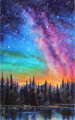 Miniatura 7 de DIAMOND ART CLUB - Juego de pintura con diamantes, lienzo de “Otoño en Leavenworth”, lienzo redondo 5D para principiantes, divertidas manualidades