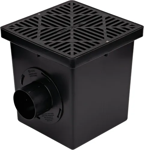 Kit de drenaje para lavabo cuadrado NDS 1200BKITRTL1PK con drenaje de lavabo de 2 aberturas, 2 adaptadores, 1 tapón de salida y 1 rejilla de drenaje